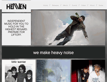 Tablet Screenshot of heavennoise.com